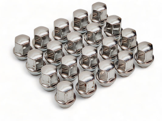 Set of 20 - 14 x 1.5 Chrome Takeoff Lug Nuts OEM GM 09597846